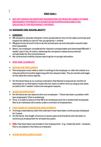 Employment law lpc workshop - law,