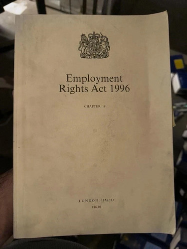 Employment rights act 1996 - employment,
